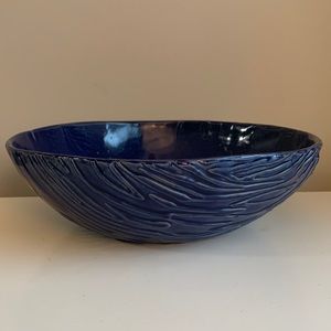 NEW Handmade Pottery Bowl in Deep Blue